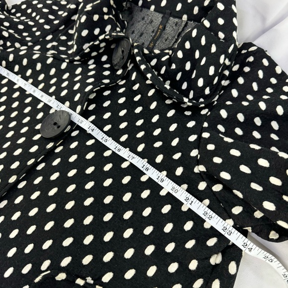 IC by Connie K Polka Dot Large Button Pinup Rockabilly Short Sleeve Coat large - Picture 9 of 12